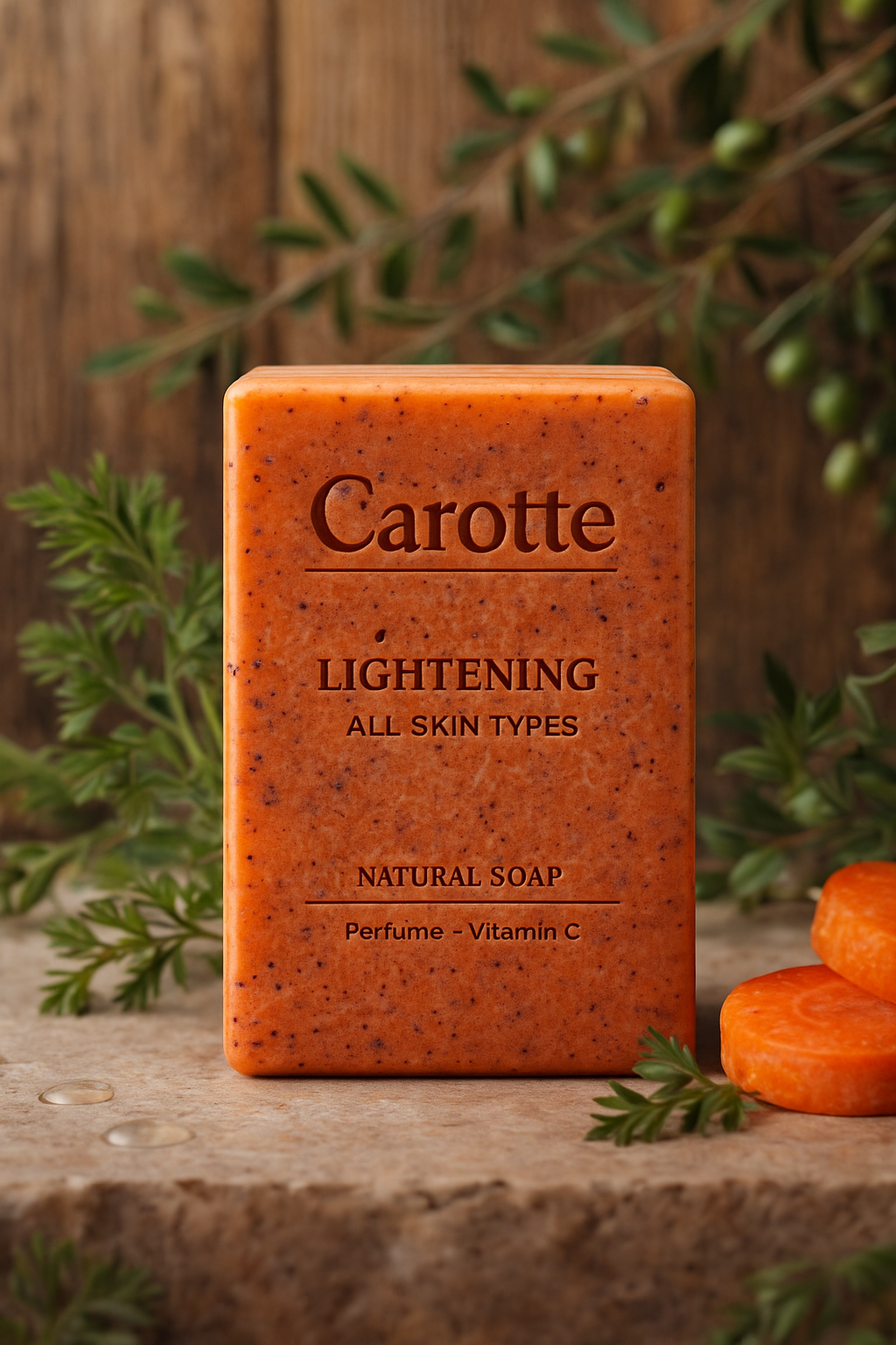 SAVON CAROTTE NATUREL- ECLAIRCISSANT & EXFOLIANT